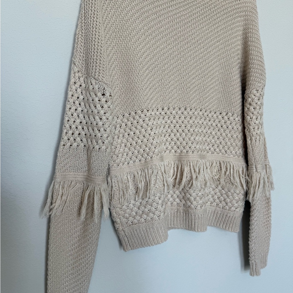 Jack by BB Dakota Tan Fringe Sweater - Picture 6 of 11